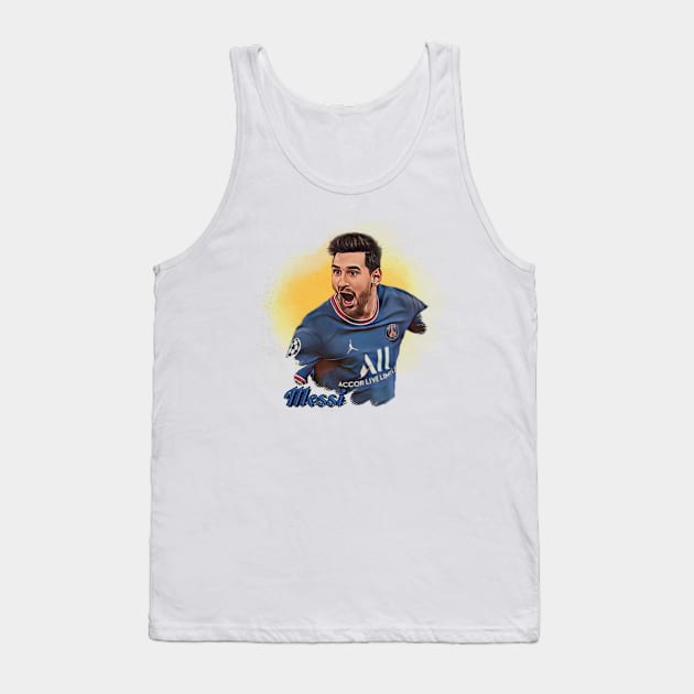 Messi Cartoon Tank Top by JF 1897